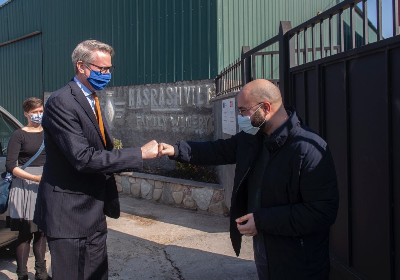EU Ambassador at Nasrashvili Winery/ ევროკავშირის ელჩი "ნასრაშვილის მეღვინეობას ესტუმრა