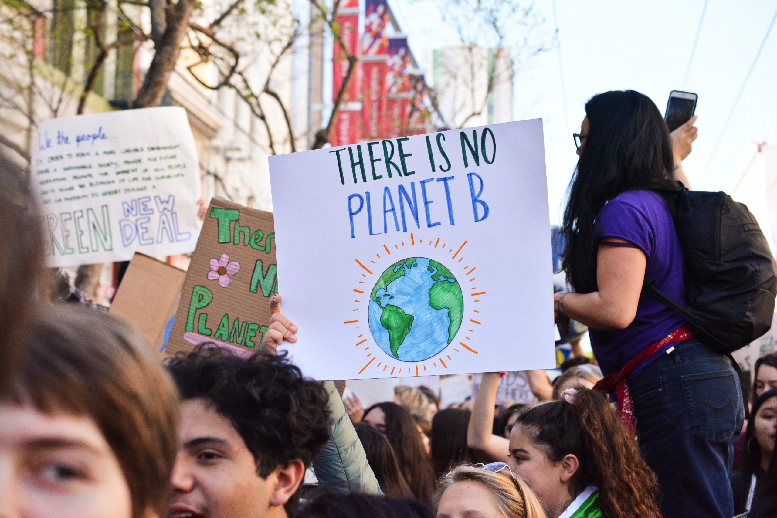 young people combating climate change-caused problems